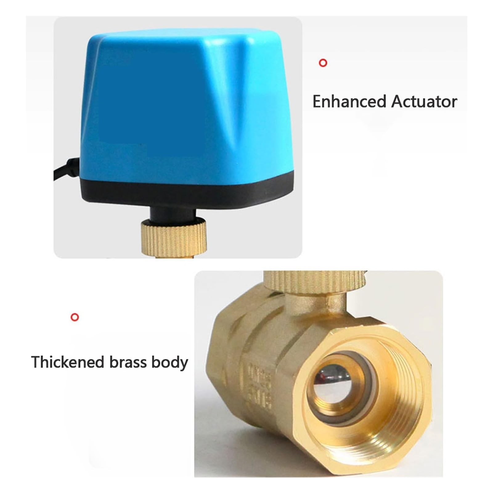 Valvola A Sfera Da 1/2" A 2" Normalmente Chiusa Valvola A Sfera Elettrica In Ottone A 2 Fili Normalmente Chiusa For Acqua/olio/liquido Sostituisci L'elettrovalvola Accessori per valvole(DN15,DC12V_NOR