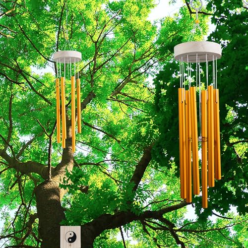 Image of Wind Chime | Wind Chimes for Balcony | Wind Chimes for Home Positive Energy (Gold)
