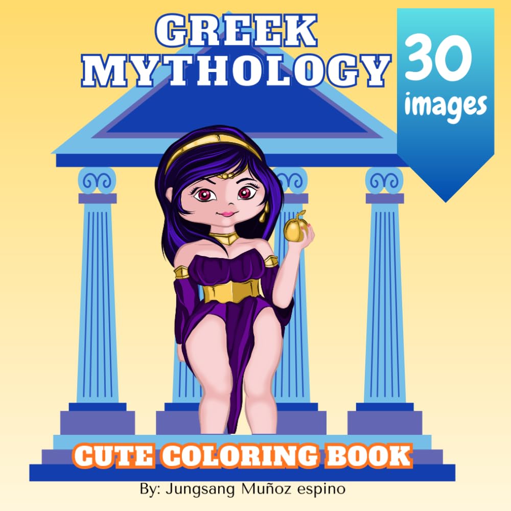 GREEK MYTHOLOGY: Cute Coloring Book