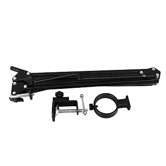 Microscope Articulating Arm Stand, Adjustable Articulating Magic Arm 360 Rotation Microscope Industrial Camera Arm Stand