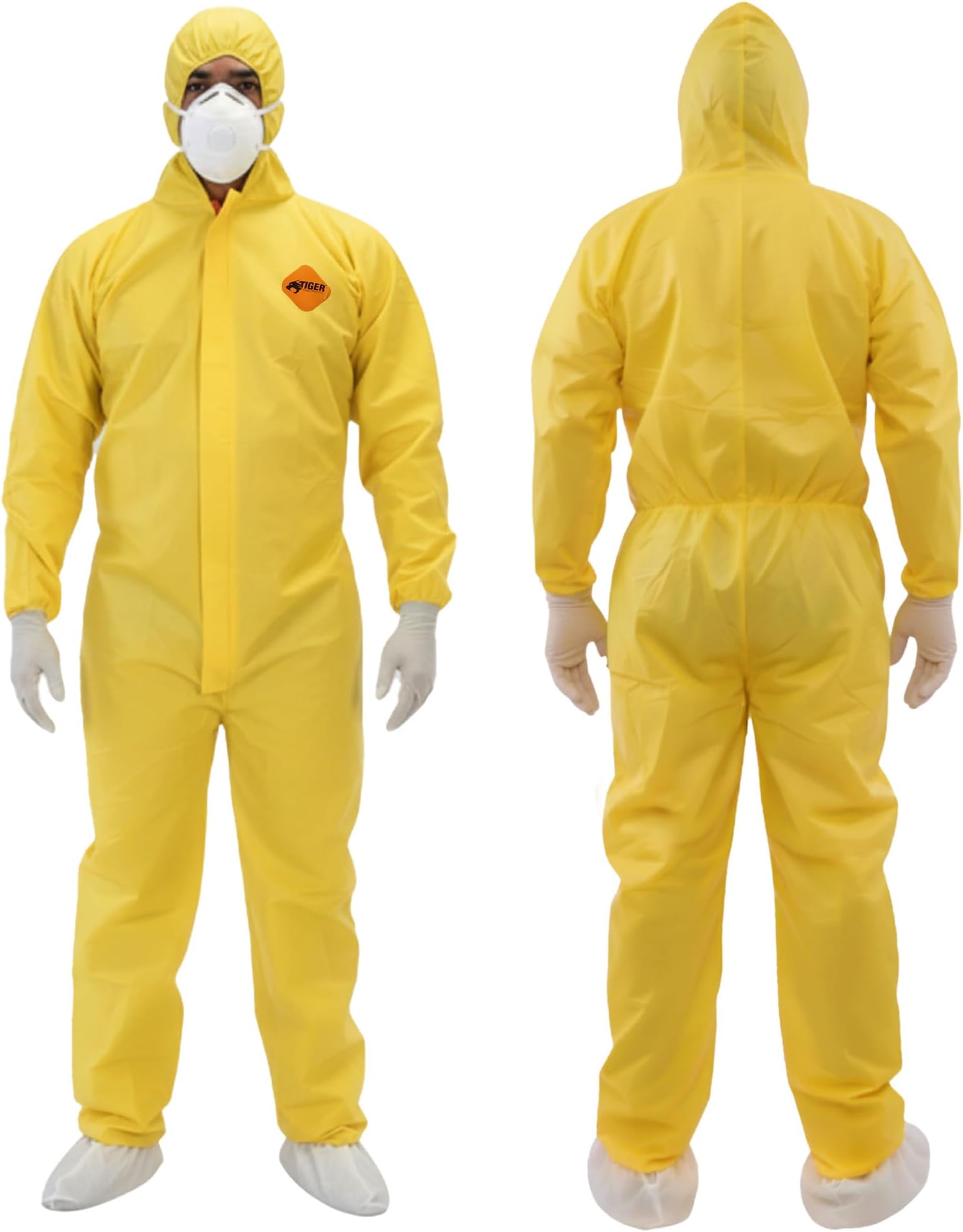 Tiger Tough Products unisex-adult Chemical Hazard Protection Coveralls Coverall (pack of 1)