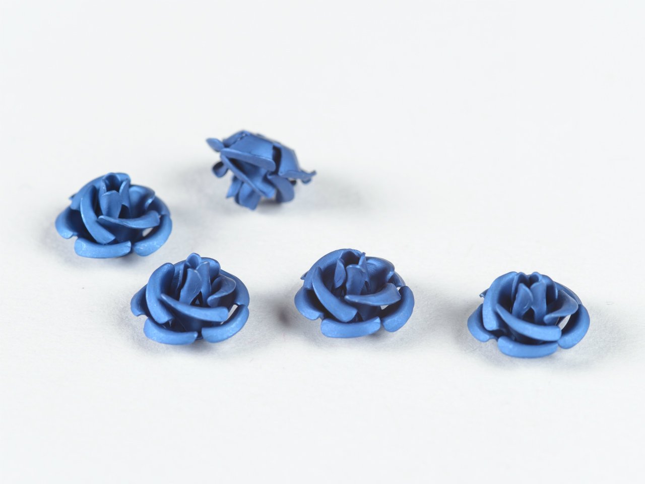 Amazon | 紗や工房 アルミバラ【メタルカラー(径約10mm)5個 ネイビー 