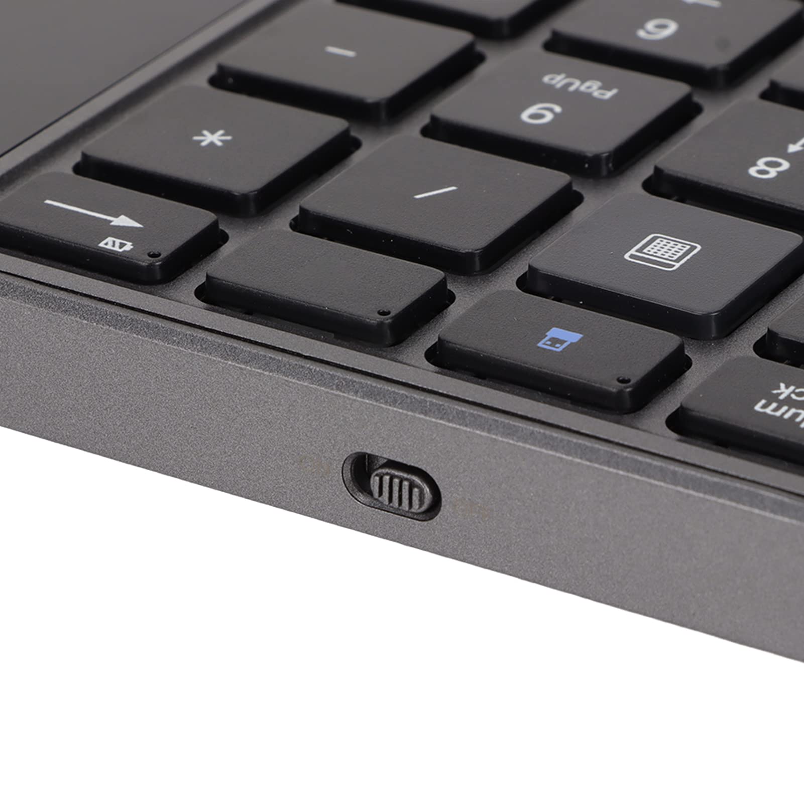 Sxhlseller Teclado Numérico Inalámbrico de 22 Teclas, Teclado Numérico Inalámbrico Diseño de Panel Táctil, Teclado de Conexión de Modo Dual 2.4G con Interfaz Tipo C, Teclado para Computadora(Gris)
