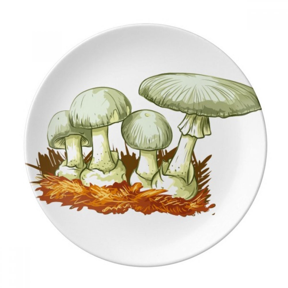 Champignon assiette à dessert porcelaine décorative 20,3 cm pour dîner et maison