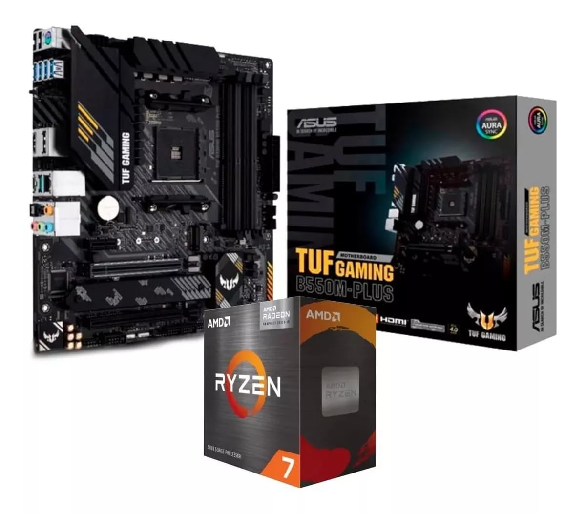 RYZEN 7 3700X & ASUS B550M-PLUS セット Kit Upgrade, AMD Ryzen 7 3700X, Asus B550M-Plus Wi-fi - Terabyte