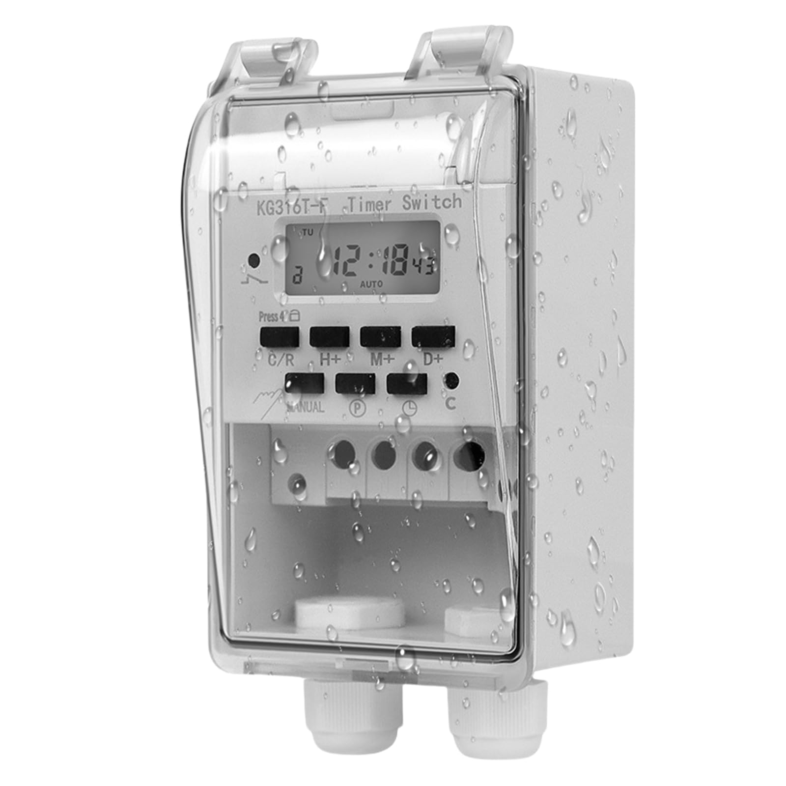 Interrupteur à relais programmable 220V avec minuterie numérique LCD et minuteur 10A