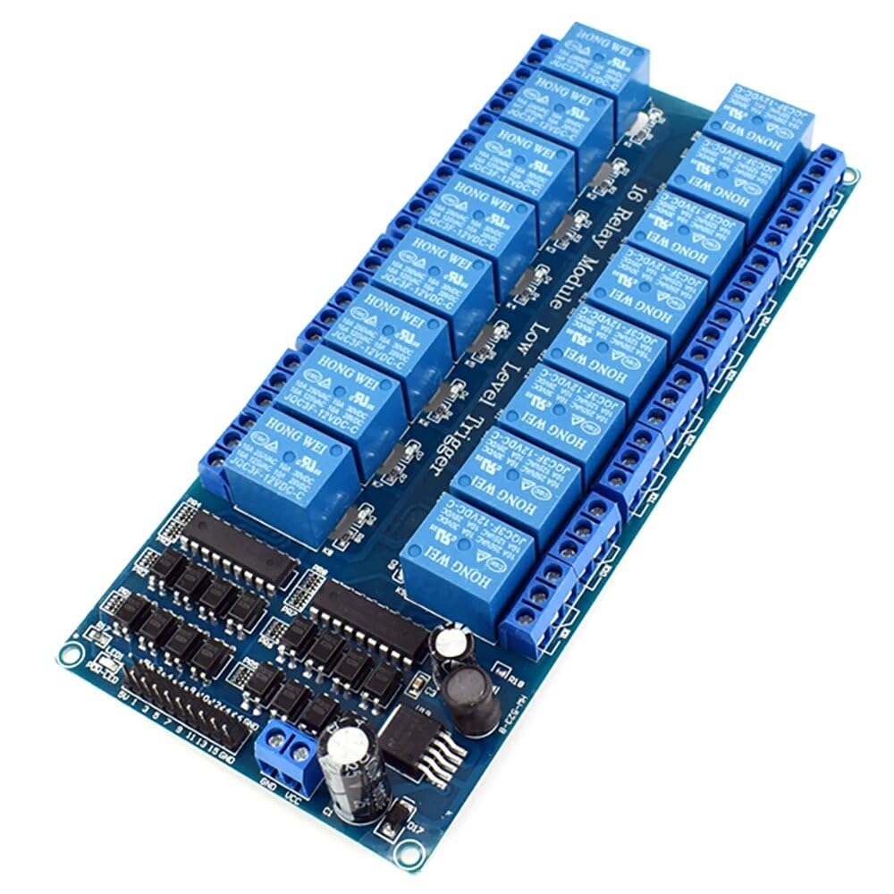 Electronikz - 5V 16 Channel Relay Module Smart Expansion Board W ...