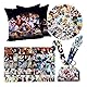 HAWMI Stray Kids Merch Stray Kids Fanartikel Set 1 Stray Kids Pillow Case 1 Stray Kids Schlüsselband 1 Stray Kids Schlüsselband 50 Stray Kids Aufkleber 55 Stray Kids Lomo Karten, colorful
