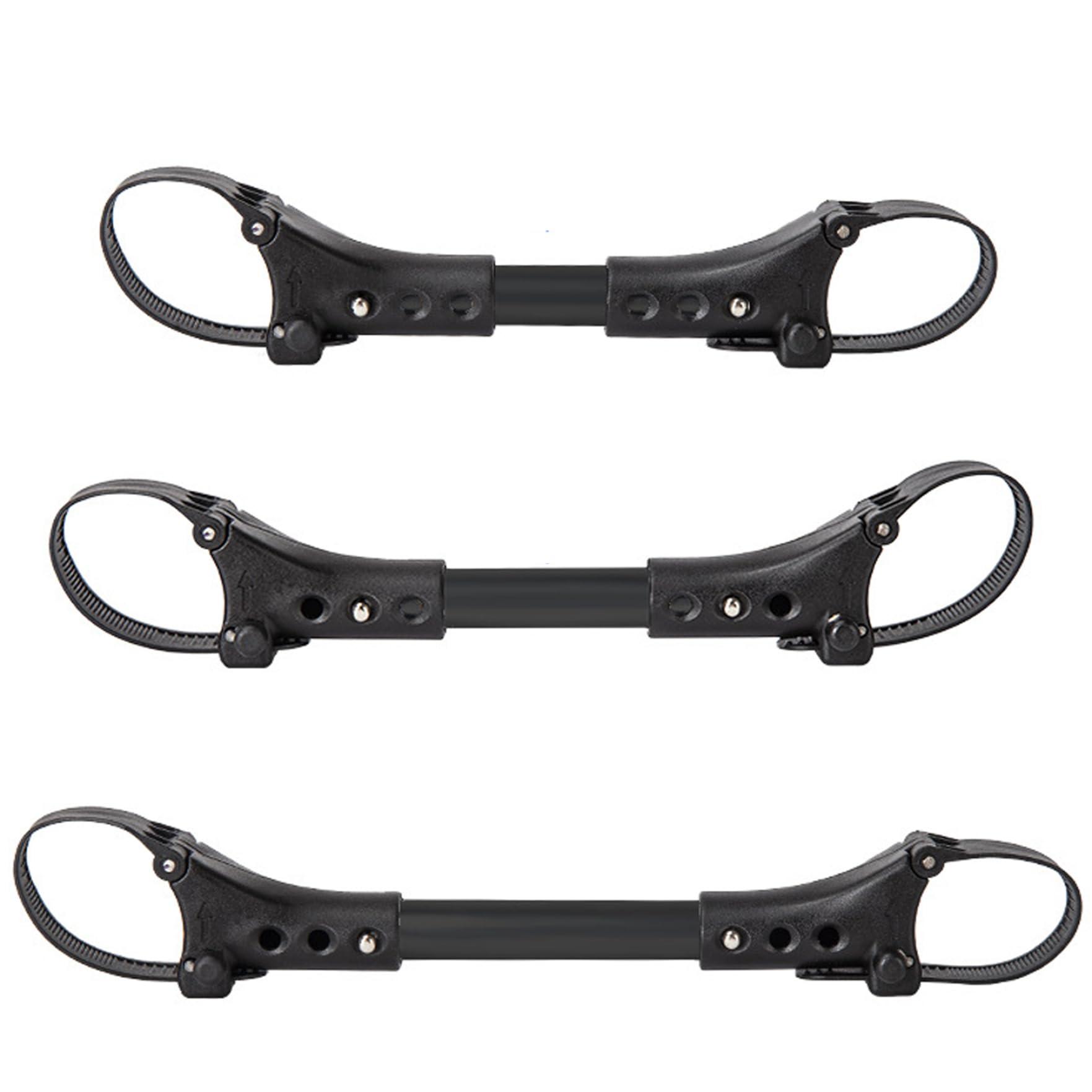 Connecteurs universels pour poussettes 3 pièces connecteurs pour poussettes jumelles à longueur réglable robustes et polyvalents accessoires pour