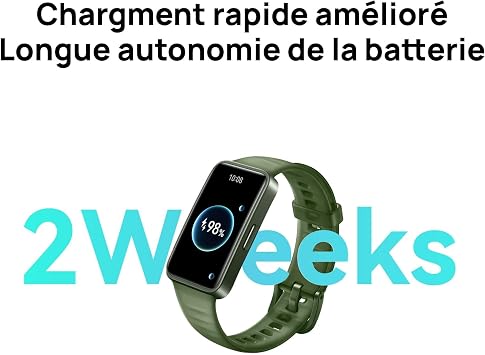 HUAWEI Band 8 Smart Watch, Borderless Touch Screen, Sleep Monitoring, 100+ Training Modes, Fast Charging, Long Lasting, 10001+ Dials to Choose From, Waterproof, Compatible with iPhone and Android,