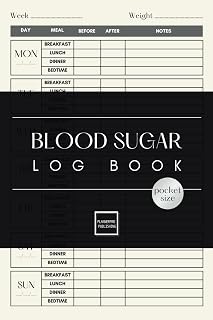 Pocket-Sized Blood Sugar Log Book: Compact & Convenient Journal for Monitoring for Diabetics Type 1, Type 2, Prediabetics, General Glucose Tracking | ... Lunch, Dinner and Bedtime | 2 Years Tracker