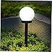DOITOOL 2pcs Solar Ground Lamp Bulb Lamp Lampara Solar para Ground Lights for Outside LED Decor Outdoor Tool