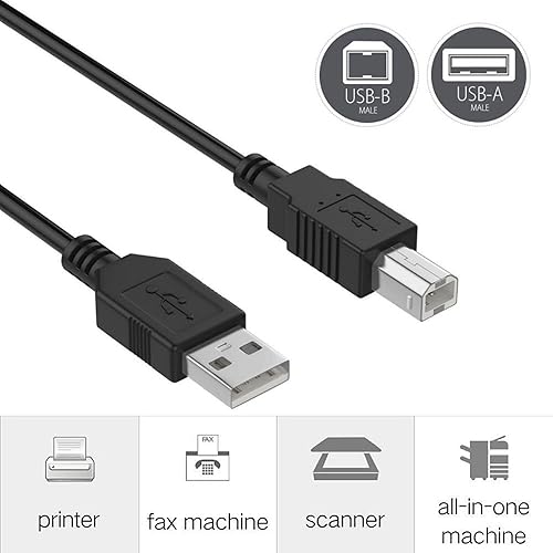 Miniatura 2 de Cable USB de 6 pies para escáner Fujitsu SCANSNAP iX500