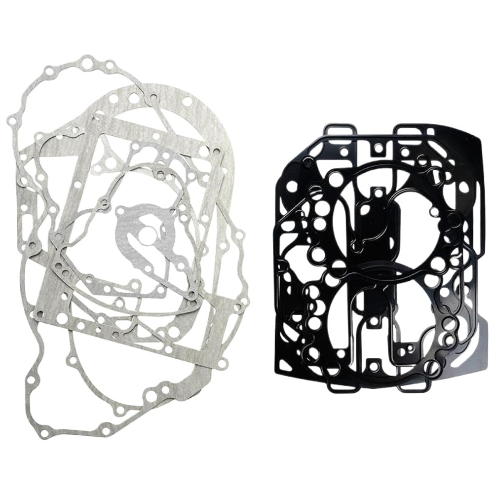 Motorcycle Cylinder Crankcase Cover Gasket Set Compatible with XV1600 Road 1600 99-03 Midnight 00-03 Wild 99-02