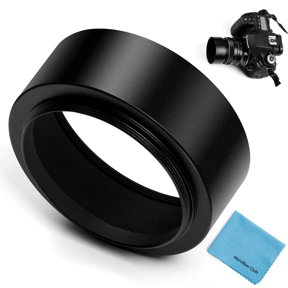 Fotover 58Mm Metal Standard Screw-In Standard Lens Hood With Centre Pinch Lens Cap For Canon Nikon Sony Pentax Olympus Fuji Sumsung Leica Camera 709016485619