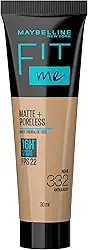 Base Líquida Maybelline NY Fit Me Matte FPS 22 Cor 332 (Antiga B220), 30ml