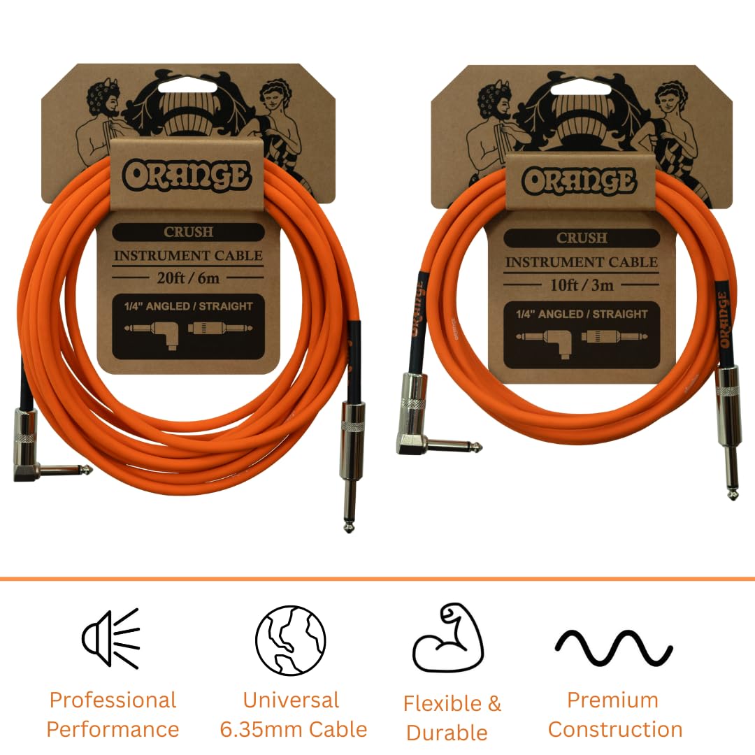 Amazon | ORANGE CRUSH Instrument Cable 10ft 3m 1/4