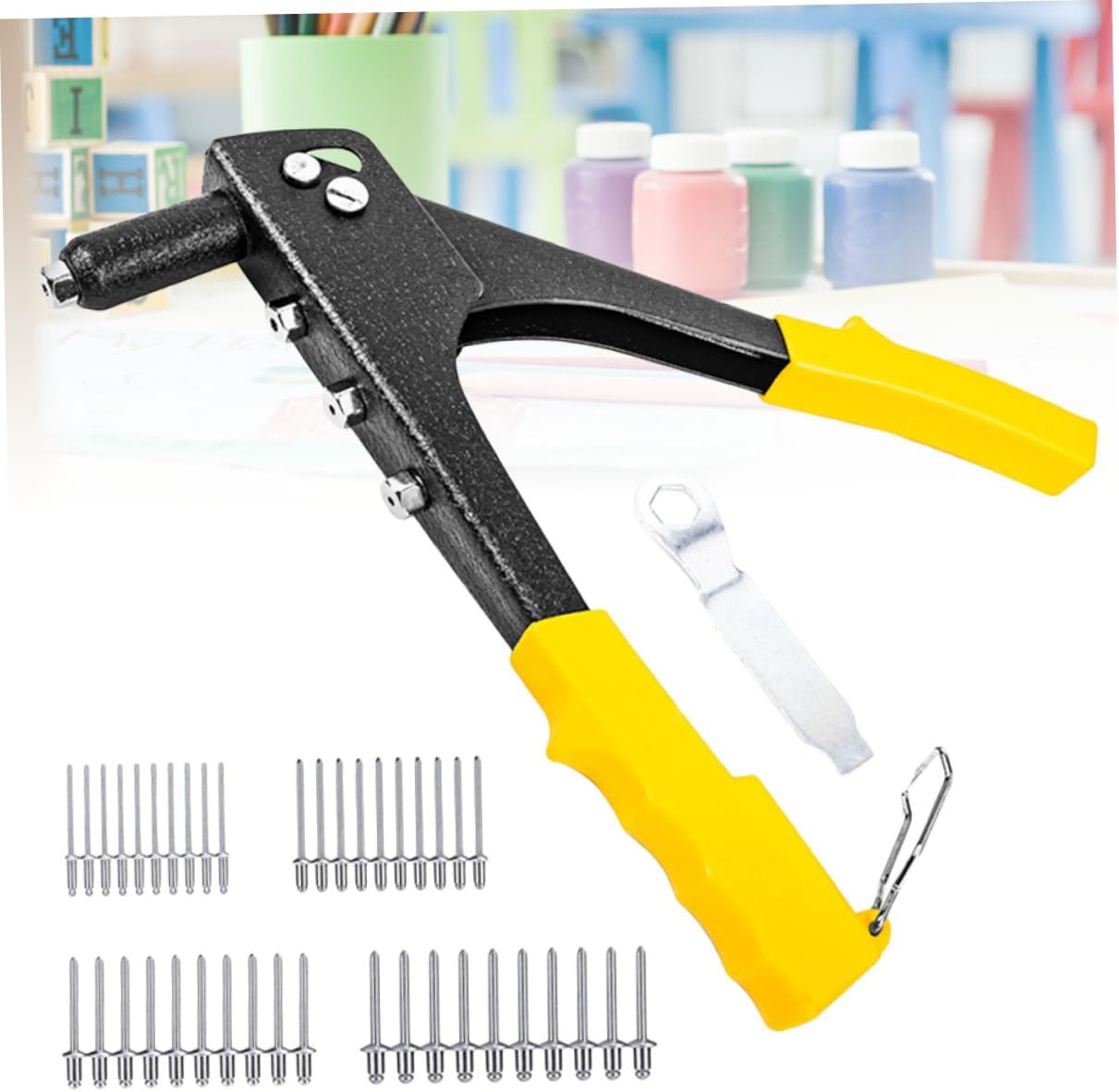 1set Professional Rivet Setter Gun Single Handle Rivet Pulling Tool for Material Easy to Use