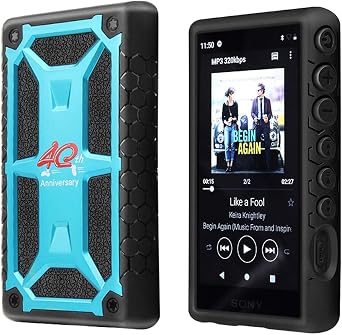 for Sony Walkman NW-A100 A105 A106 Case,Anti-Skid Anti-Knock Shockproof Armor Full Protective Skin Case Cover for Sony Walkman NW-A100 A105 A105HN A106 A106HN A100TPS Sky Blue