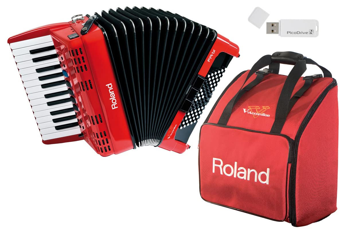 Roland ローランド/V-Accordion FR-1X RD【純正ケース BAG-FR-1 セット！】レッド Vアコーディオン ピアノ鍵盤タイプ