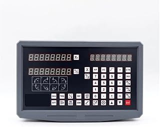Drehmaschine, Komplettes Präzisionsinstrumenten-DRO-Kit, 2-Achsen-Digitalanzeige Mit X-Achse, Y-Achse, 2 Stück Lineare Skalen(150mm,0.005mm complete kit)