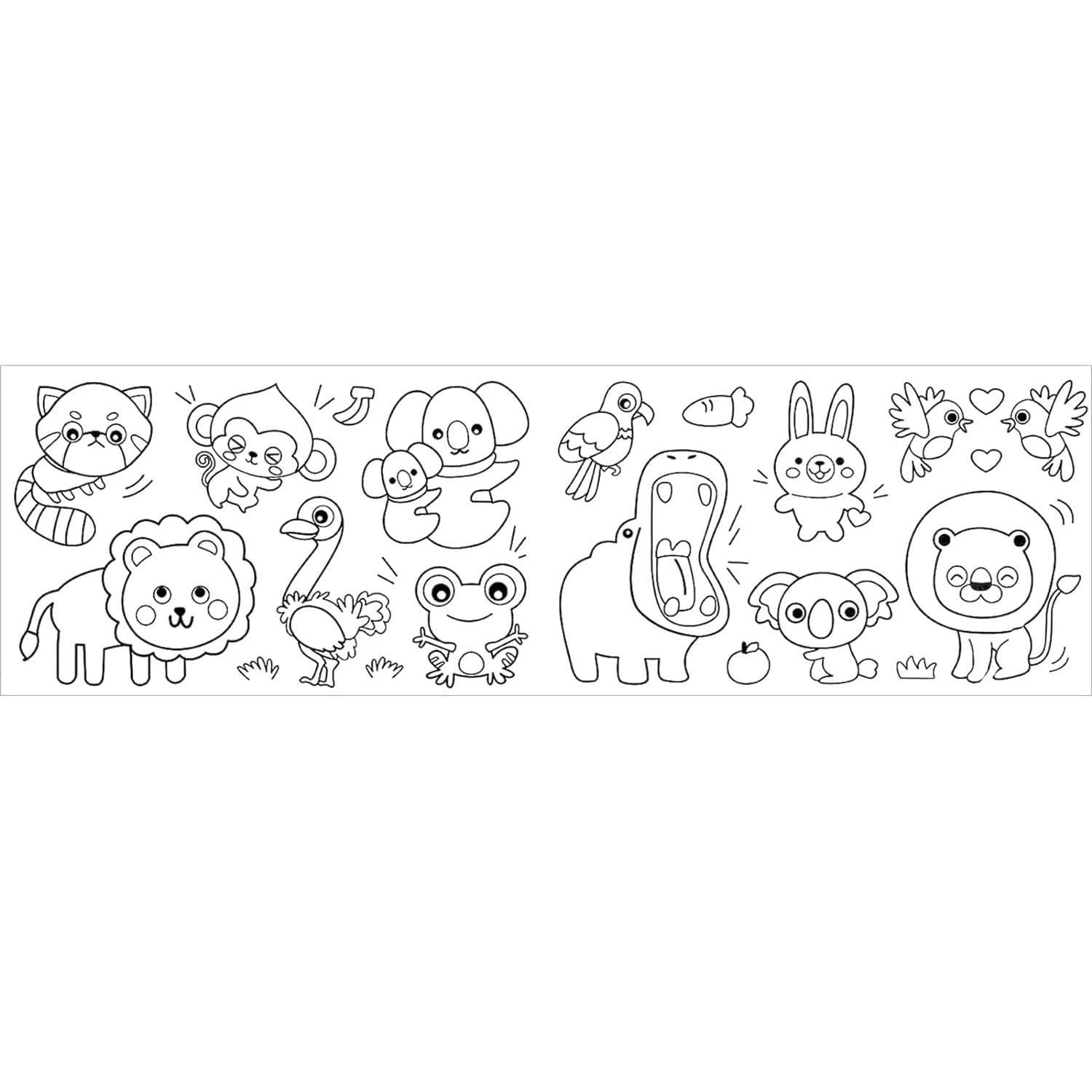 hohoHugs Animal Scroll for Kids: Spark Creativity with Jungle Adventures, Ideal Artistic Adventure for Little Explorers - (Pack of 1)