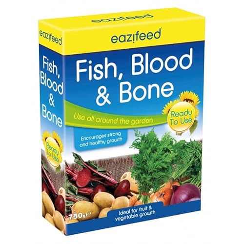 750g Bonemeal Natural Slow Release Fertiliser/Growmore Multipurpose Plant Food/Fish Blood & Bone Fertiliser/Potato Fertiliser (Fish, Blood & Bone)
