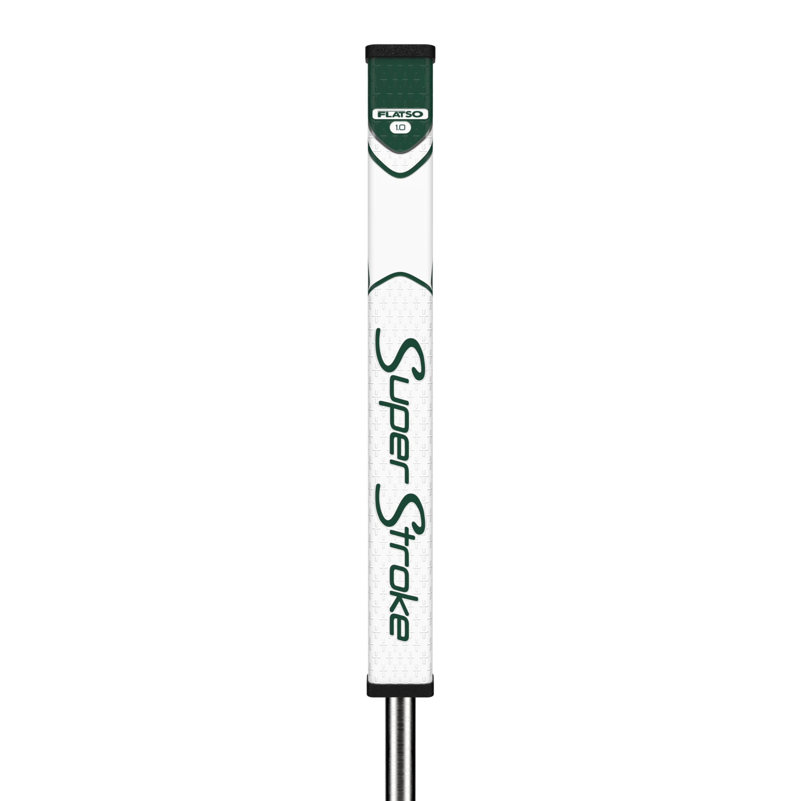 SuperStroke Zenergy Flatso 1.0 Golf Putter Grip with No Taper Enhanced SPYNE Technology, New Multi-Zone Texturing and Tech-Port, Green