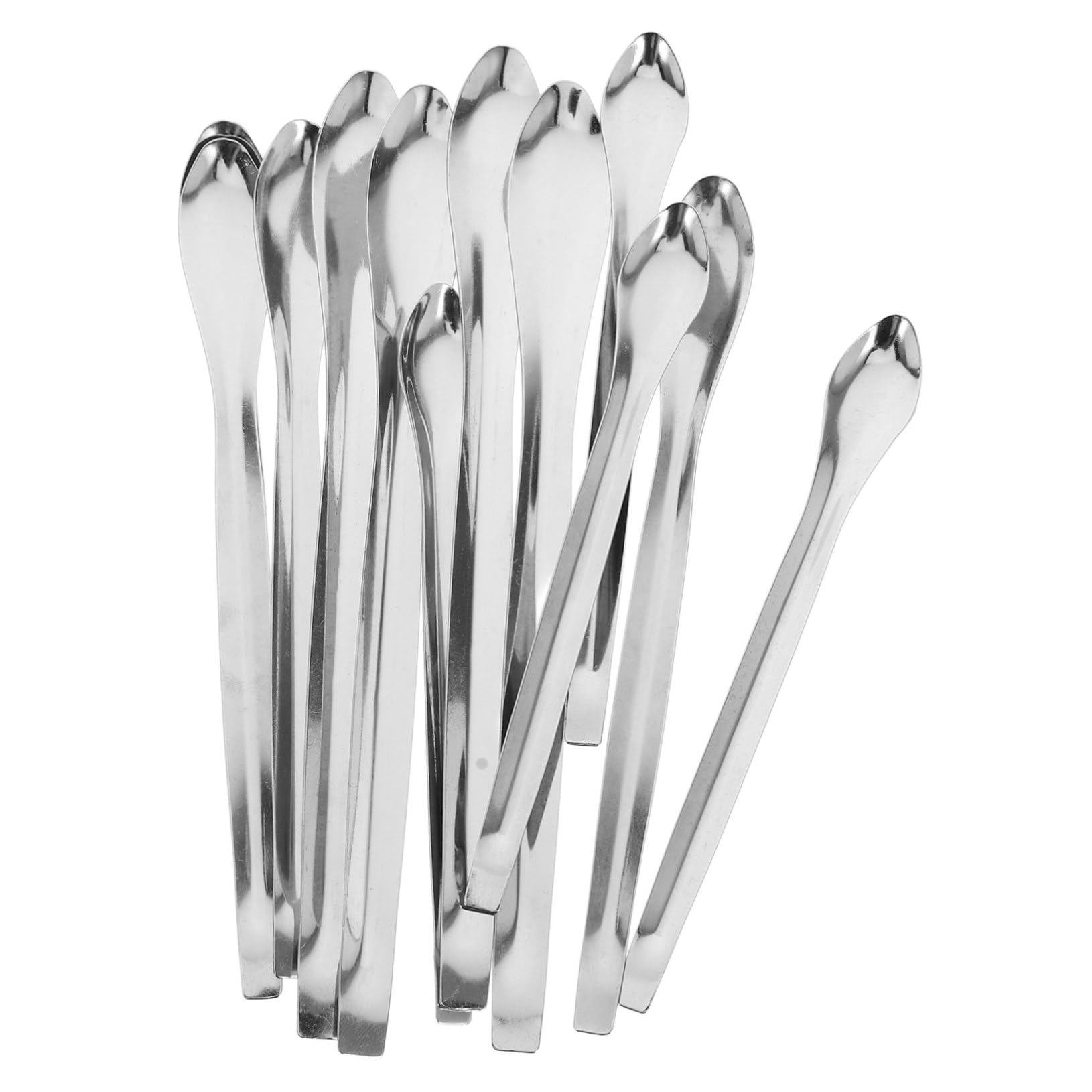 BELLIFFY 12pc Stainless Steel Micro Mixing Spoon Lab Spoon for Measuring and Sampling