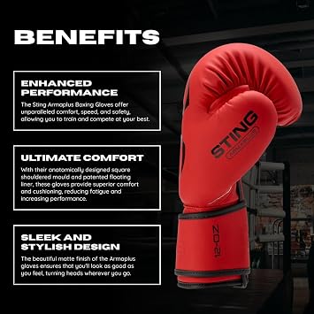 STING Armaplus Training/Sparring Boxing Gloves