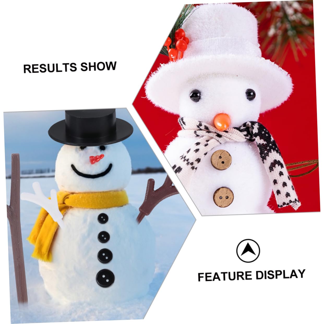 Cabilock 2 Sätze Handgefertigte Accessoires Weihnachtsschneemanngirlande Schneemann-bastelbedarf Winterdeko Weihnachts Party Weihnachtsschneemann Bausatz Selber Machen 302 Stück * 2