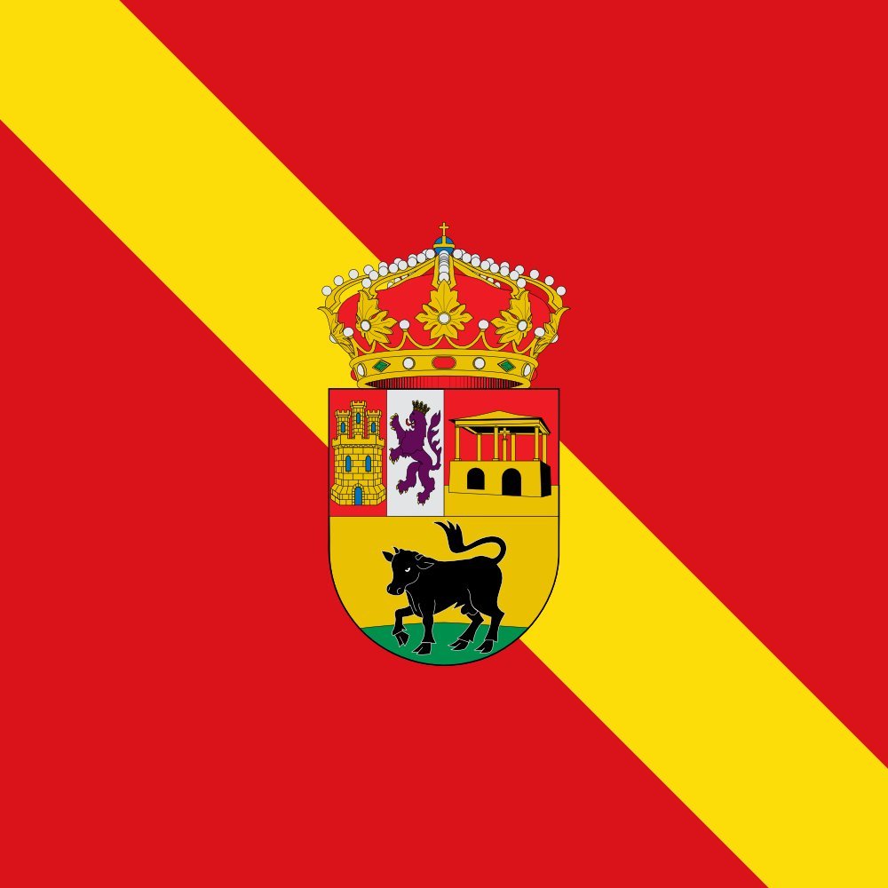 Drapeau de Becerril de Campos anti-UV grand format Palencia