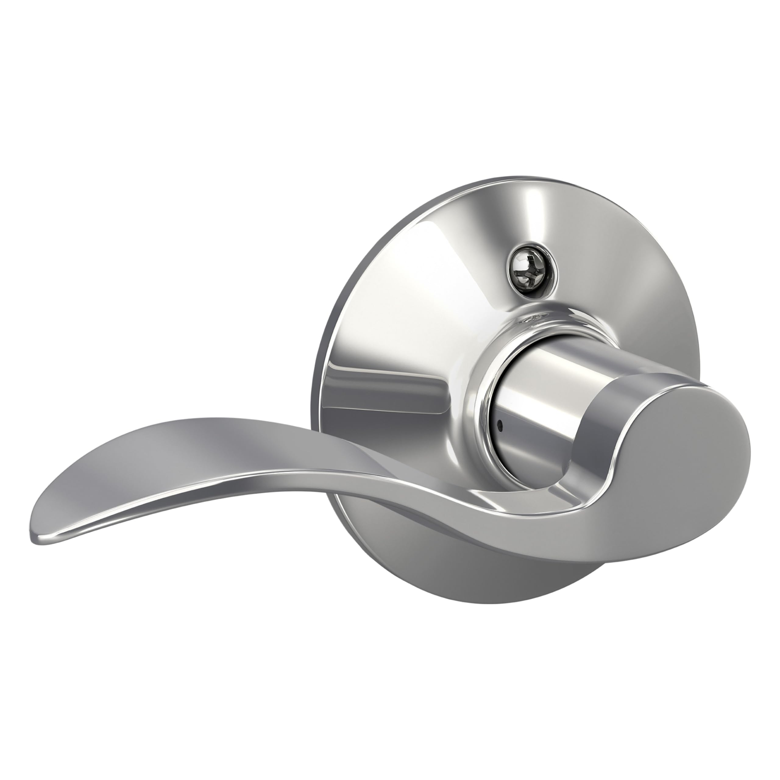 SCHLAGE Accent Non-Turning Dummy Door Handle, Left Handed, Bright Chrome
