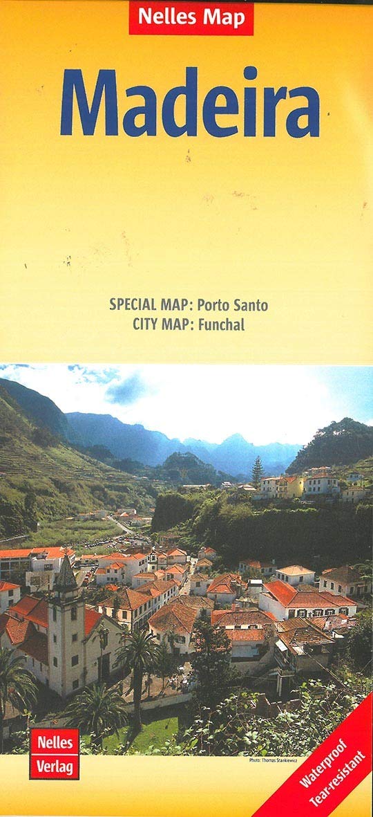Madeire nel. map Porto Santo - Fu: Special Map: Porto Santo. City Map: Funchal. Physical Relief Mapping