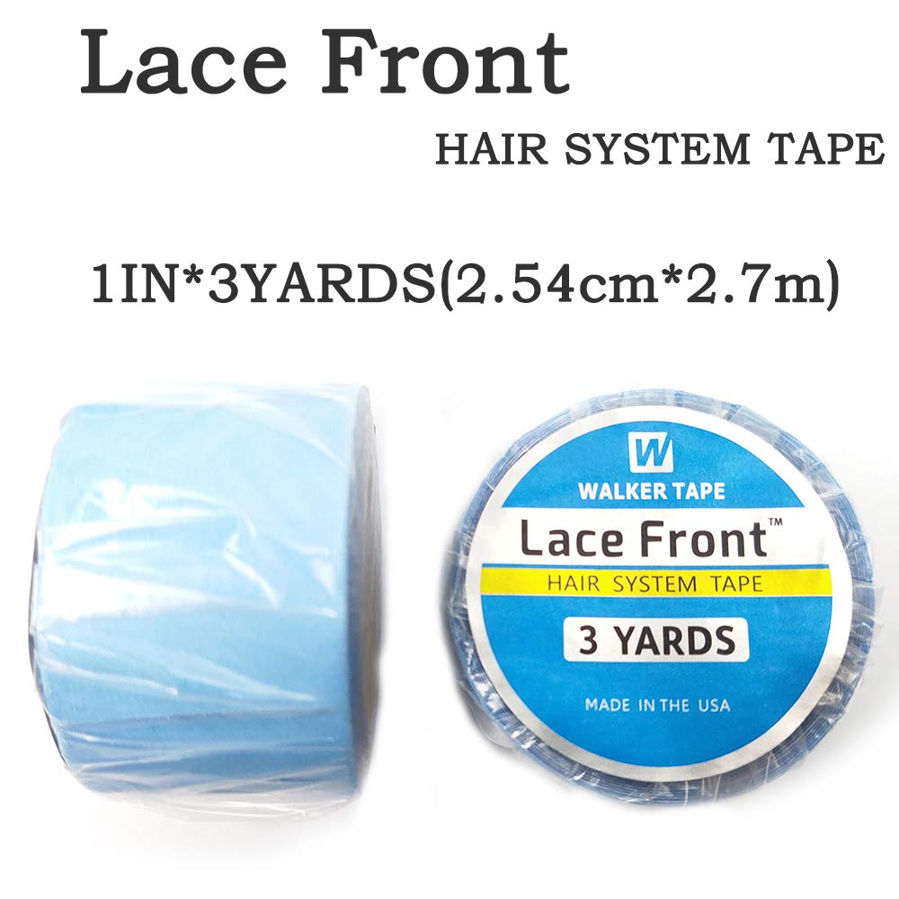 2.54cm(1inch) x3Yards Strong Blue Lace Front Support Tape Double Sided Adhesive Hair Tape For Tape Extension/Toupee/Lace Wig