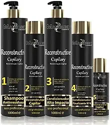 Kit Cauterização e Reconstrução Capilar Mairibél Cosmeticos Completo 05 Produtos