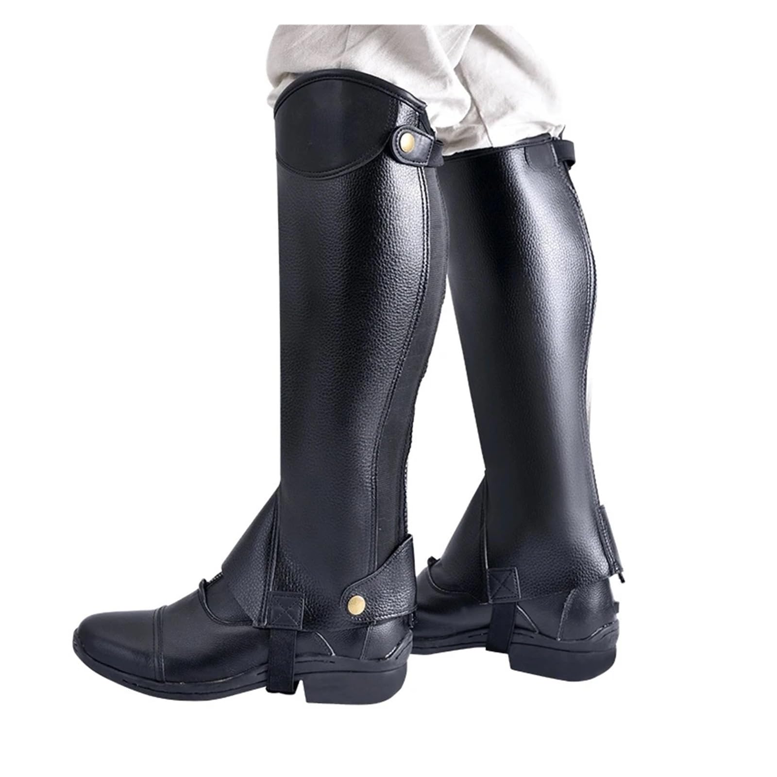 Reiten Half Chaps Reitsportbedarf Reitchaps Stiefelüberzug Mikrofaser-Leggings Reitgeschirr Reiter Ritterausrüstung