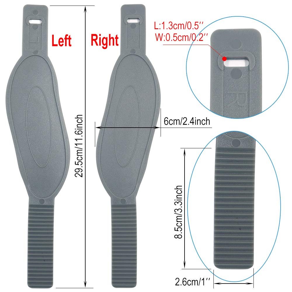 Lot De 4 Sangles De Pédale Universelles Réglables - Caoutchouc Durable, Pour Vélo D'appartement Ou Salle De Sport