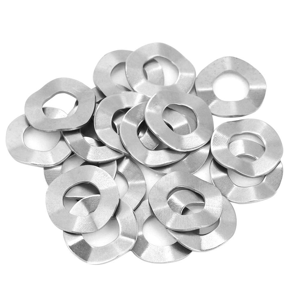 100PCS M4 Wave Washers Kit, Stainless Steel Wave Spring