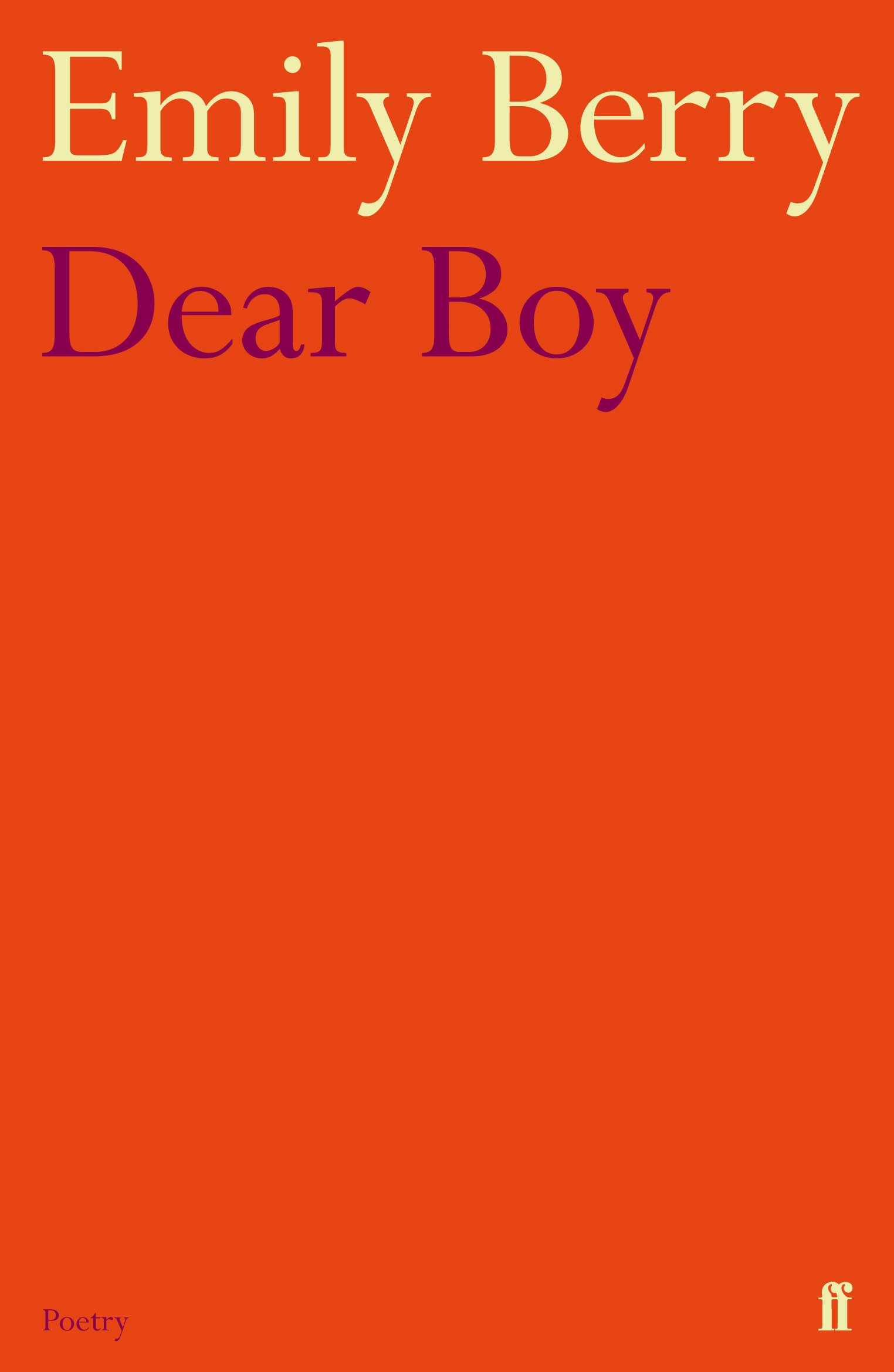 Dear Boy.by Berry  New 9780571284054 Fast Free Shipping**