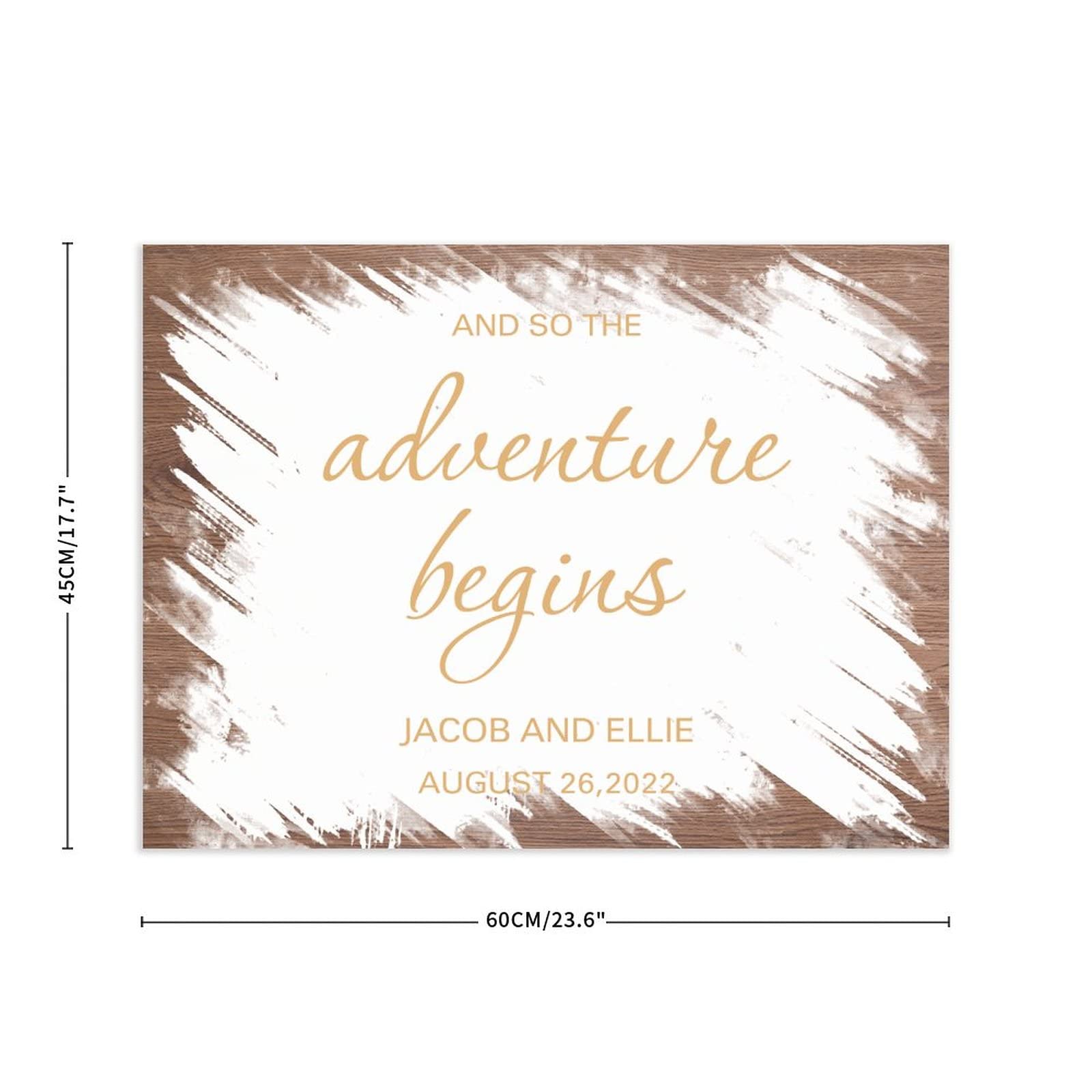 Personalisiertes Hochzeits-Willkommensschild personalisiertes Familiennamen Holz Hochzeitsschild rustikale Hochzeitsbanner Dekor Holzschild Hochzeit Empfang Poster für Zeremonie Verlobung