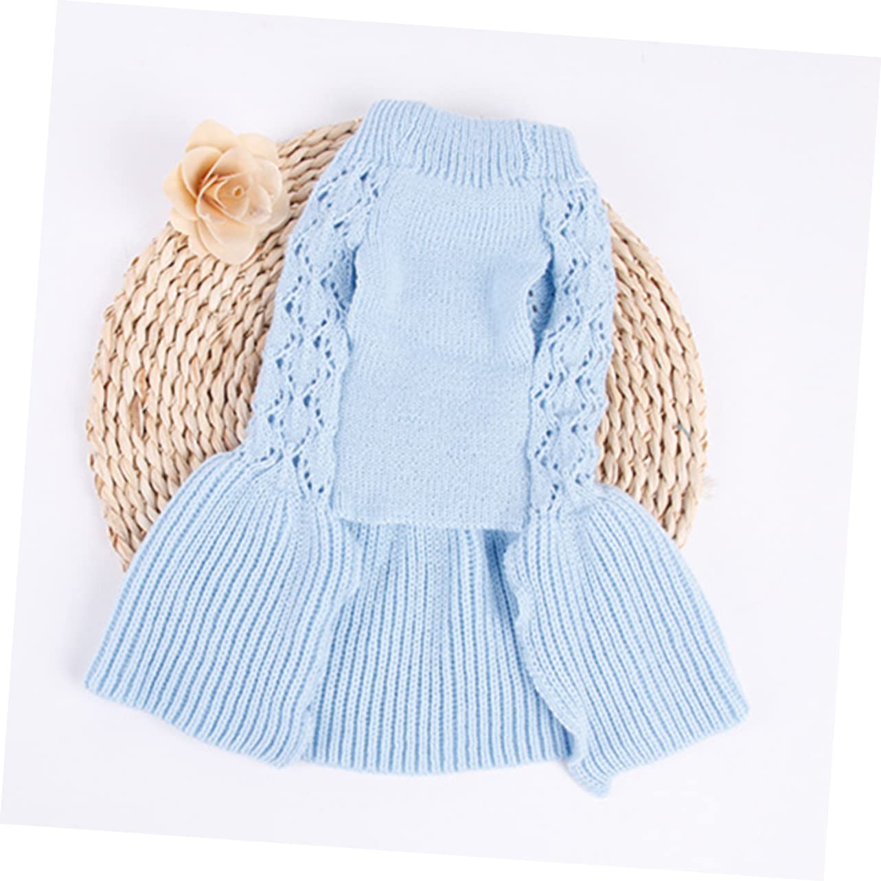 BESPORTBLE 3piezas Suéter De para Ropa De y Gato De Patas Vestido De Lana Cómodo para Cachorros y Gatitos Azul XXS