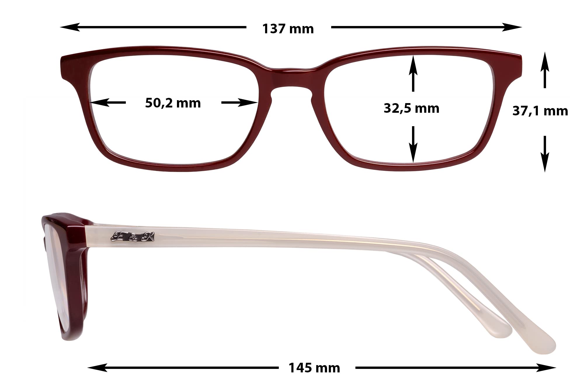 Edison & King Lesebrille Masterpiece - meisterlich in Design und Komfort inkl, Bluelight Protect