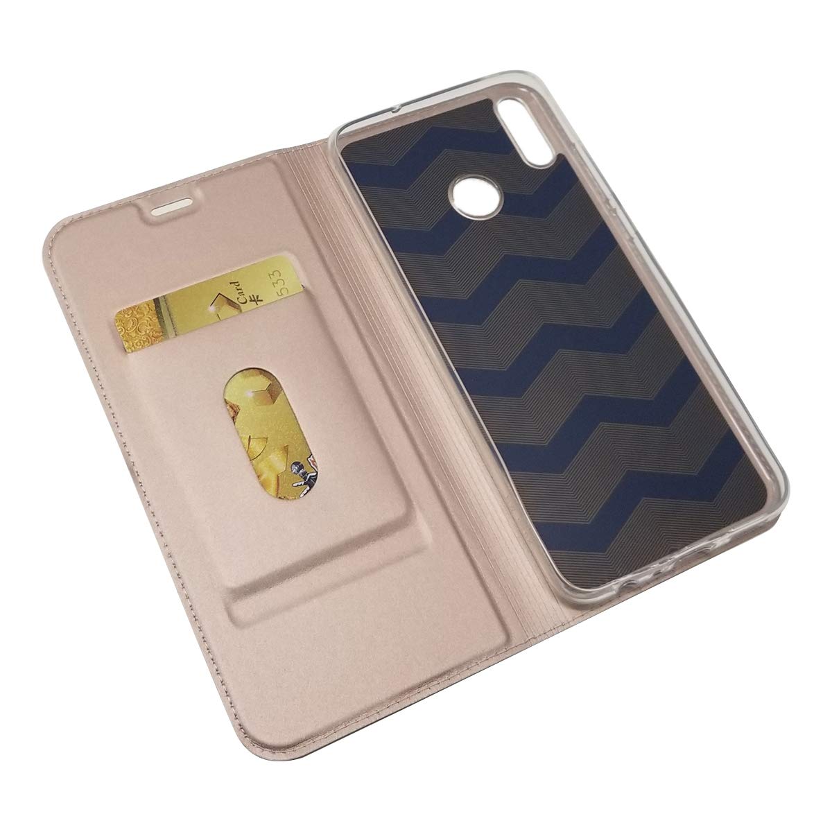 Cover Compatibile con Huawei Honor 8X / View 10 Lite / V10 Lite, Premium Pelle PU Portafoglio Flip Libro Custodia per Huawei Honor 8X [Protezione Completa] - Blu