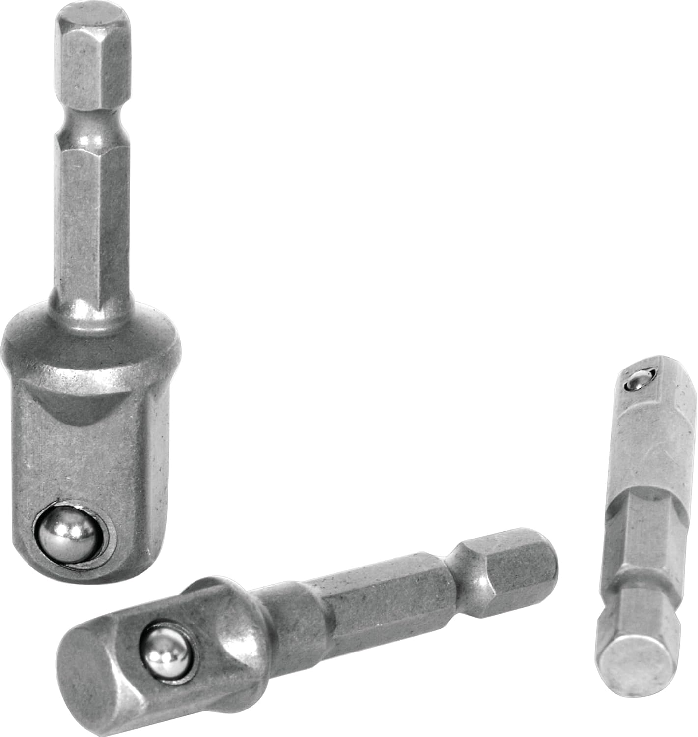 Performance Tool 1503 Hex Shank Ball Bearing Nut Driver Set - Transform Your Power Drill into a Nut Driver with 1/4, 3/8, and 1/2-Inch Drive