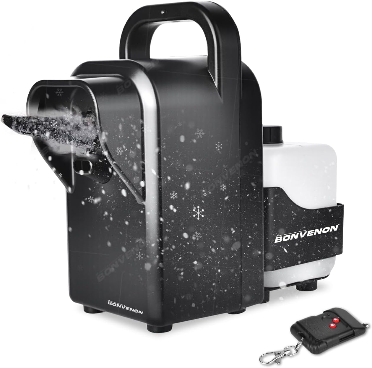 900W Foam Snow Machine for Wedding Low Noise Indoor Outdoor Artificial Snow Maker with Remote Control Adjustable Snowflake Effect for Stage Theater Party Decor
