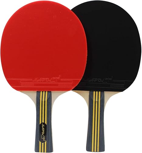 Miniatura 3 de MAPOL Juego de paletas de ping-pong de calidad, 4 raquetas de tenis de mesa profesionales, 8 pelotas de 3 estrellas premium, funda portátil incluida