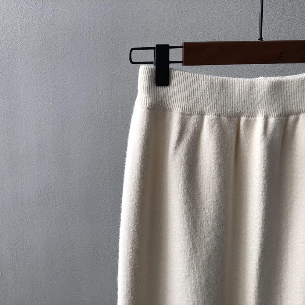 Gonne Invernali Donna, Sexy Borsa Elastica Gonna In Maglia Alla Moda Posteriore Divisa Elegante Gonne Invernali Nere Per Le Donne Gonna Midi A Vita Alta A Matita Gonne A Tubo Per Le Donne Gonna A Tr