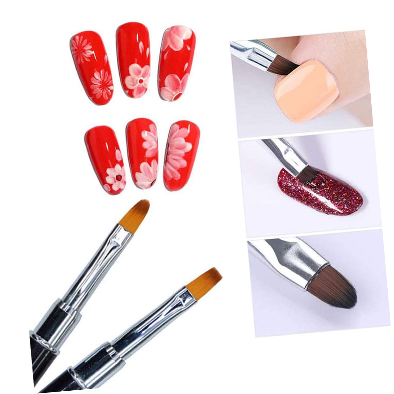 FRCOLOR 3sets Estensione Unghie Kit Con Mold Per Unghie e Unità Di Strumenti Di Bellezza Per Nail Art Uso Professionale e Domestico Facile Applicazione e Decorazione