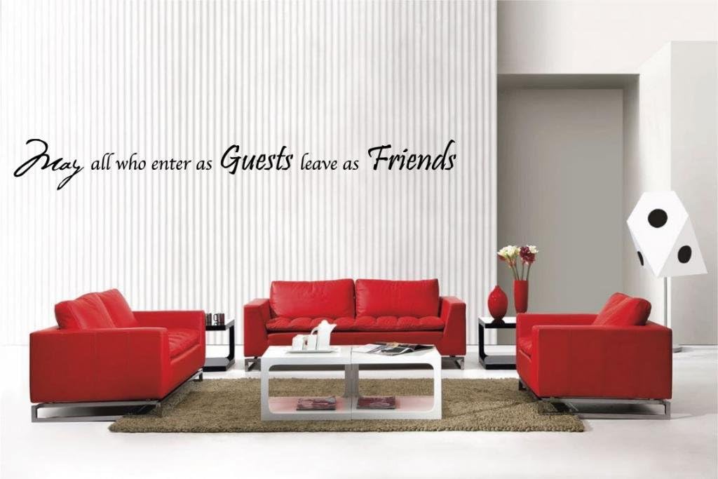 Amazon.com: Newclew May All who Enter as Guests Leave as Friends ...